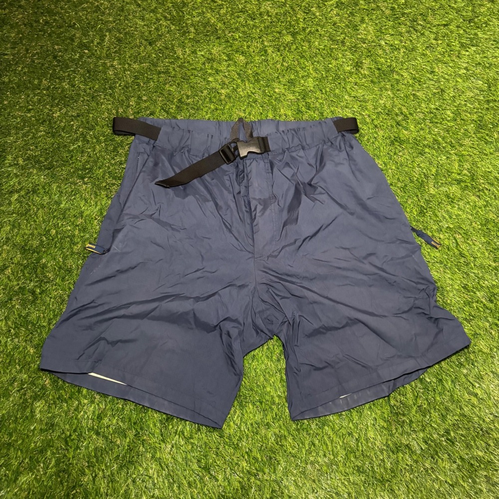 Henri Lloyd Mens Navy Blue Ripstop Nylon Belted Sailing Shorts Size M Breathable